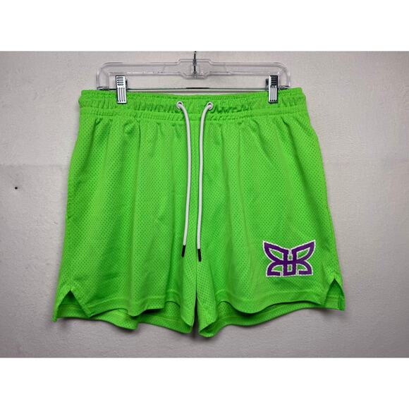 Ryoko Rain Classic Mesh Shorts, Neon Green, Size Large - Picture 1 of 7